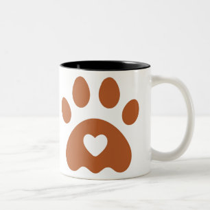 Caneca De Café Em Dois Tons Gata
