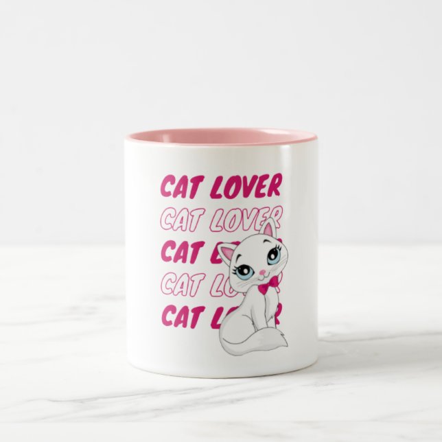 Caneca De Café Em Dois Tons gata (Centro)