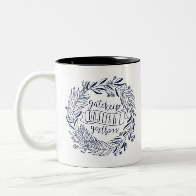 Caneca De Café Em Dois Tons Gatehold Gaslight Girlchefe (Esquerda)
