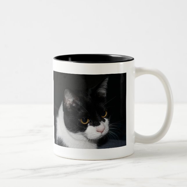 Caneca De Café Em Dois Tons Gatinho bonito - Túpula de dois tons (Direita)