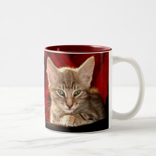 Caneca De Café Em Dois Tons Gatinho de Hemingway (Direita)