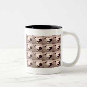 Caneca De Café Em Dois Tons Gatinho/Fotografia Preta e Branca