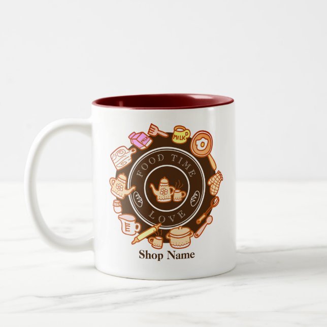 Caneca De Café Em Dois Tons Gatinho Gelado (Esquerda)