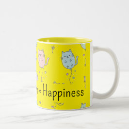 Caneca De Café Em Dois Tons Gatinho Perfeito Amante de Animais de Estimação