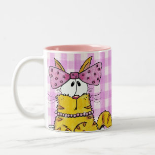 Caneca De Café Em Dois Tons Gatinho Suzette-Dacil