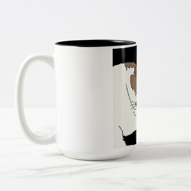 Caneca De Café Em Dois Tons Gatinhos sonolentos (Esquerda)
