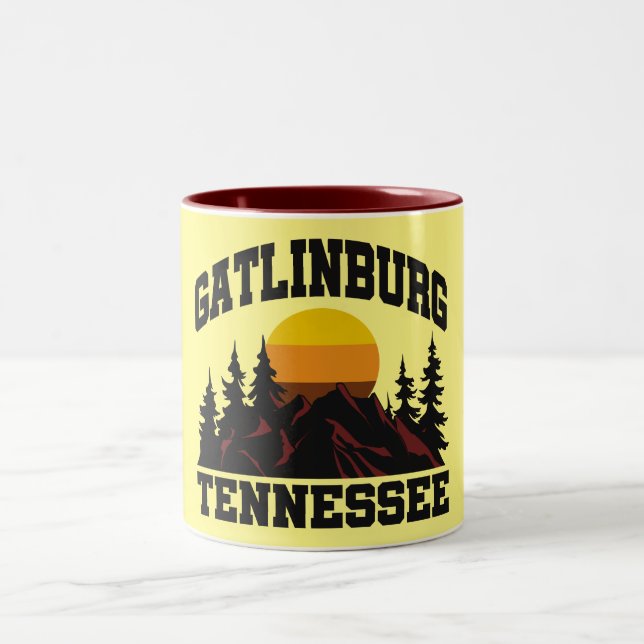 Caneca De Café Em Dois Tons Gatlinburg,Tennessee (Centro)