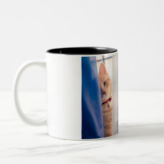Caneca De Café Em Dois Tons Gato