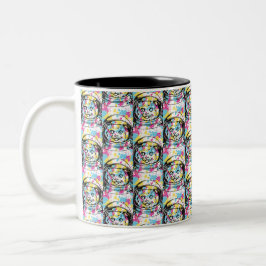 Caneca De Café Em Dois Tons Gato Astronauta