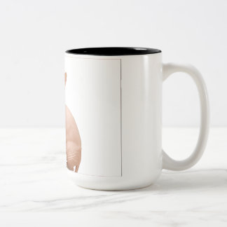 Caneca De Café Em Dois Tons Gato bonito do sphynx