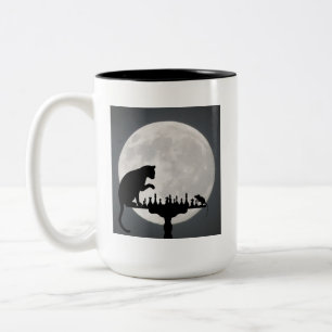 Caneca De Café Em Dois Tons Gato de Gatinho Bonito