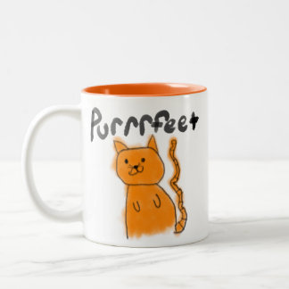Caneca De Café Em Dois Tons Gato-de-rã