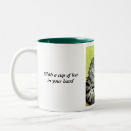 Caneca De Café Em Dois Tons Gato do Teacup por Louis Wain