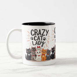 Caneca De Café Em Dois Tons Gato Engraçado Molho de Gata Adolescente presente 