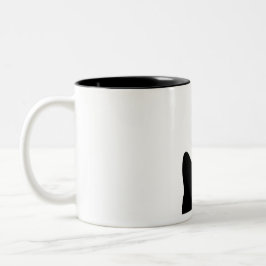 Caneca De Café Em Dois Tons Gato Negro