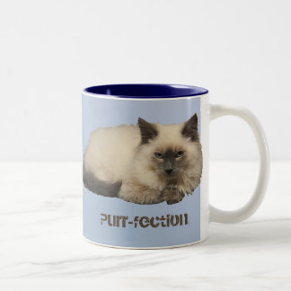 Caneca De Café Em Dois Tons Gato persa