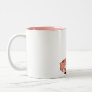 Caneca De Café Em Dois Tons gato, presente, Dia de os namorados