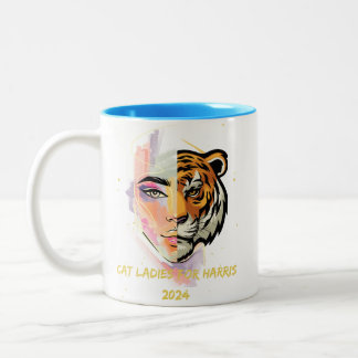 Caneca De Café Em Dois Tons Gato Senhoras para Harris Mug