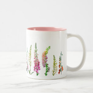 Caneca De Café Em Dois Tons Gatos no Foxglove