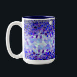 Caneca De Café Em Dois Tons Gaudi por Moonlight<br><div class="desc">Design do mosaico</div>