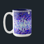 Caneca De Café Em Dois Tons Gaudi por Moonlight<br><div class="desc">Design do mosaico</div>