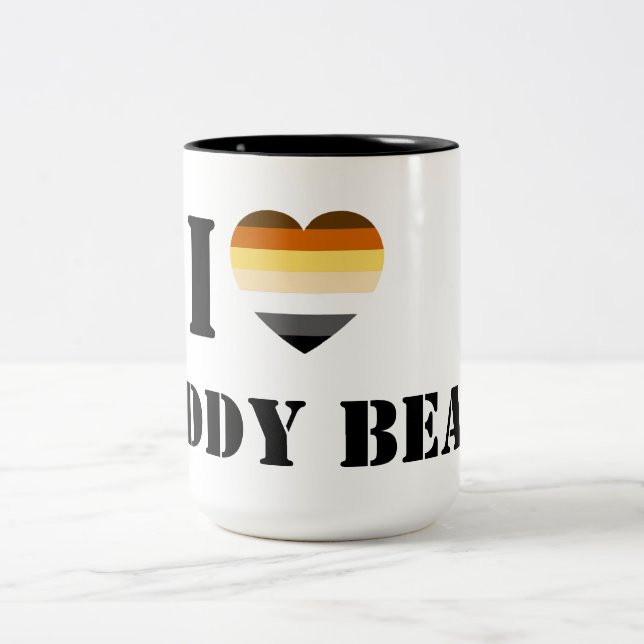 CANECA DE CAFÉ EM DOIS TONS GAY BEAR ORGULHA I CARTAZ PAI (Centro)