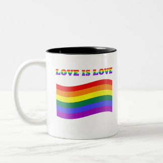 Caneca De Café Em Dois Tons Gay Pride