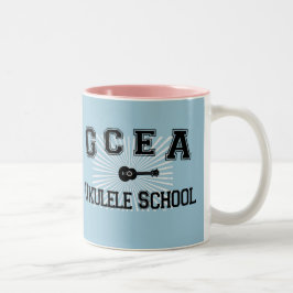 Caneca De Café Em Dois Tons GCEA Ukulele School Mug
