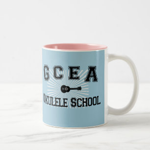 Caneca De Café Em Dois Tons GCEA Ukulele School Mug
