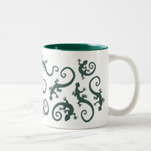 Caneca De Café Em Dois Tons geckos_EMERALD_mug