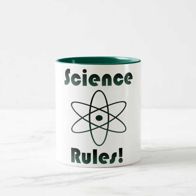 Caneca De Café Em Dois Tons Geek de Regras de Ciência (Centro)