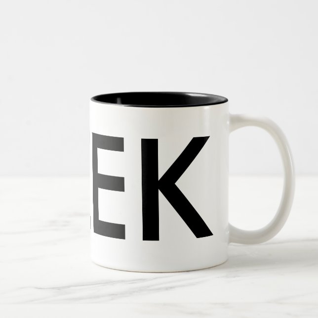 Caneca De Café Em Dois Tons Geek | presente engraçado para o colega de escritó (Direita)