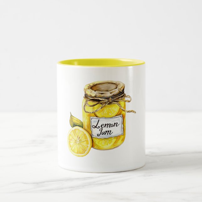 Caneca De Café Em Dois Tons Geleia de Limão Amarelo (Centro)