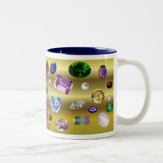 Caneca De Café Em Dois Tons Gemas das gemas das gemas