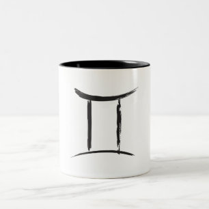 Caneca De Café Em Dois Tons GÊMEOS o Signo Astrológico dos Gêmeos Aniversário