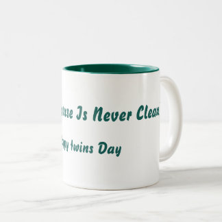 Caneca De Café Em Dois Tons Gêmeos, Presente De Pais Para Gêmeos