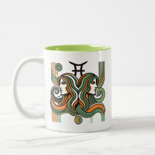 Caneca De Café Em Dois Tons Gemini