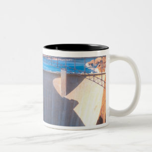 Caneca De Café Em Dois Tons Gen Canyon Dam no Rio Colorado em Page,
