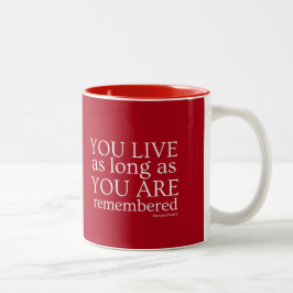 Caneca De Café Em Dois Tons Genealogia Mug (Vermelho)