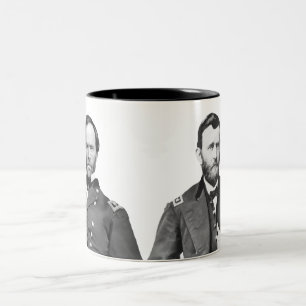 Caneca De Café Em Dois Tons Generais Sherman e Grant