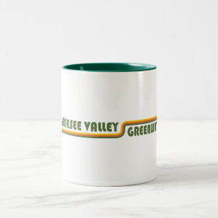 Caneca De Café Em Dois Tons Genesee Valley Greenway Nova York