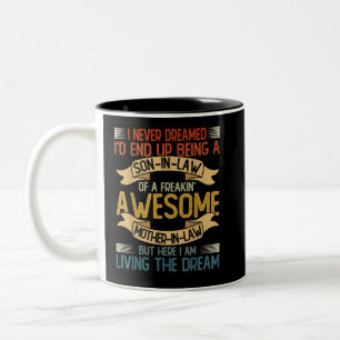 Caneca De Café Em Dois Tons Genro de uma Sogra Incrível pra Caramba