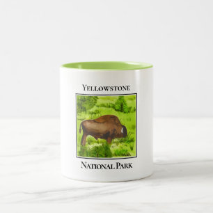 Caneca De Café Em Dois Tons Gentil Giant de Yellowstone