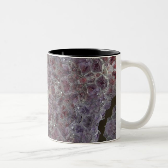 Caneca De Café Em Dois Tons Geode Amethyst da estrela (Direita)
