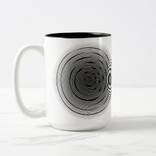 Caneca De Café Em Dois Tons Geometria Eterna Spiral Sagrada