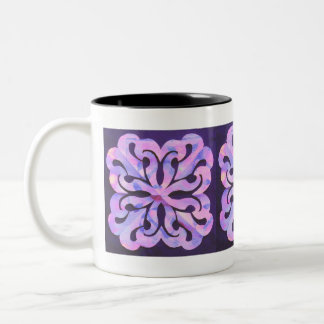 Caneca De Café Em Dois Tons Geometria Oculta da Natureza Abstrata Geométrica D