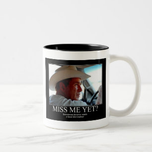 Caneca De Café Em Dois Tons George Bush