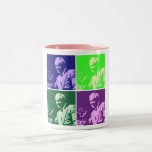 Caneca De Café Em Dois Tons George Bush/Miss Eu Ainda?