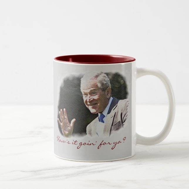 Caneca De Café Em Dois Tons George W. Bush (Direita)