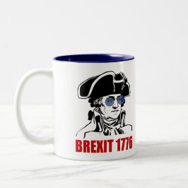 Caneca De Café Em Dois Tons George Washington Brexit 1776 Bandeiras da UE